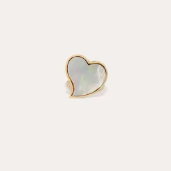Bague Mirage Coeur - Nacre blanche