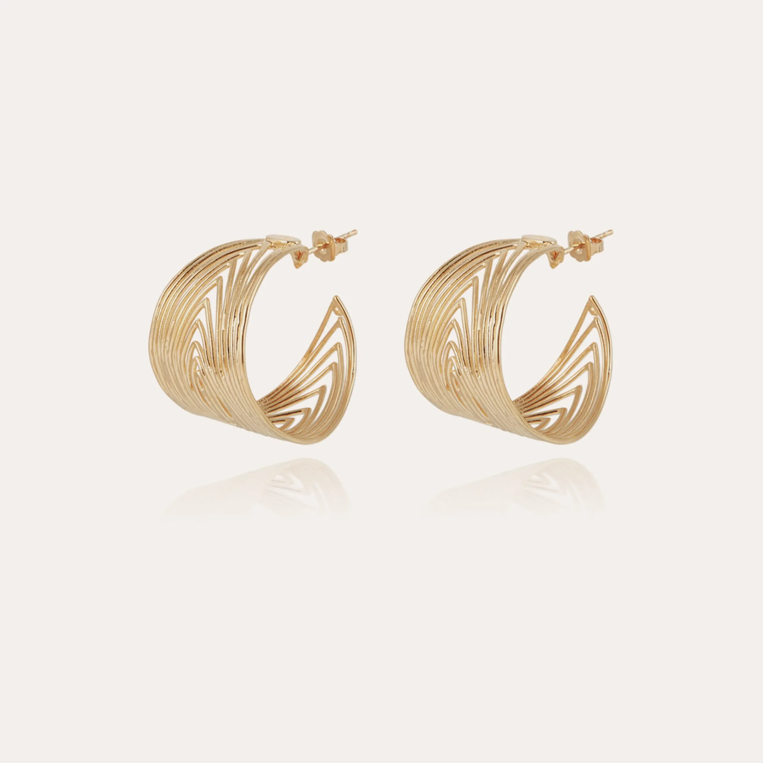 Boucle d'oreilles créoles Wave