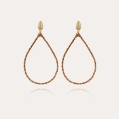 Boucles d'oreilles Beyby grand modèle - Osier