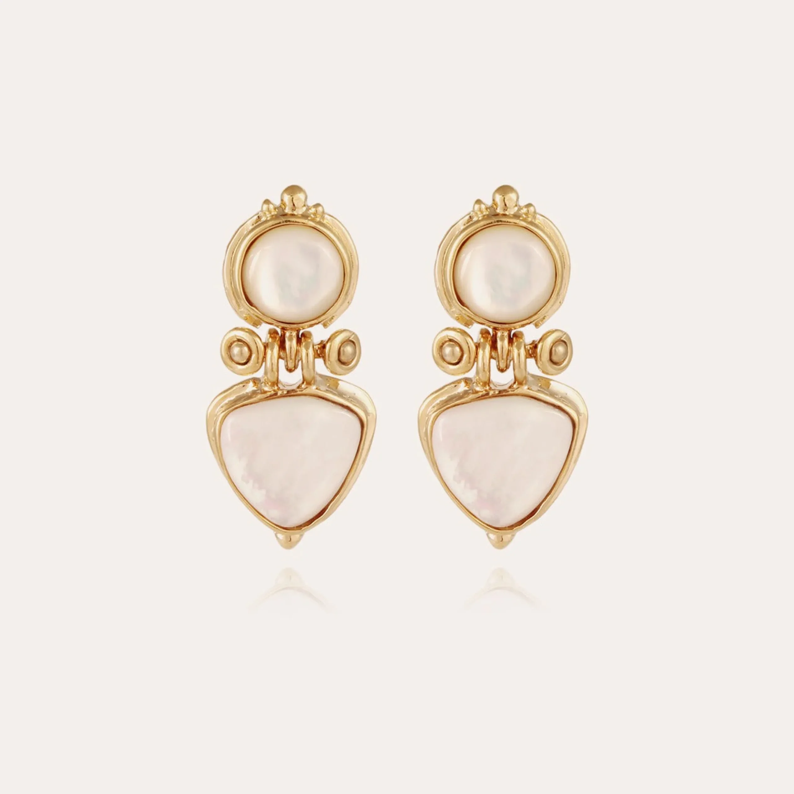 Boucles d'oreilles Colorado - Nacre blanche