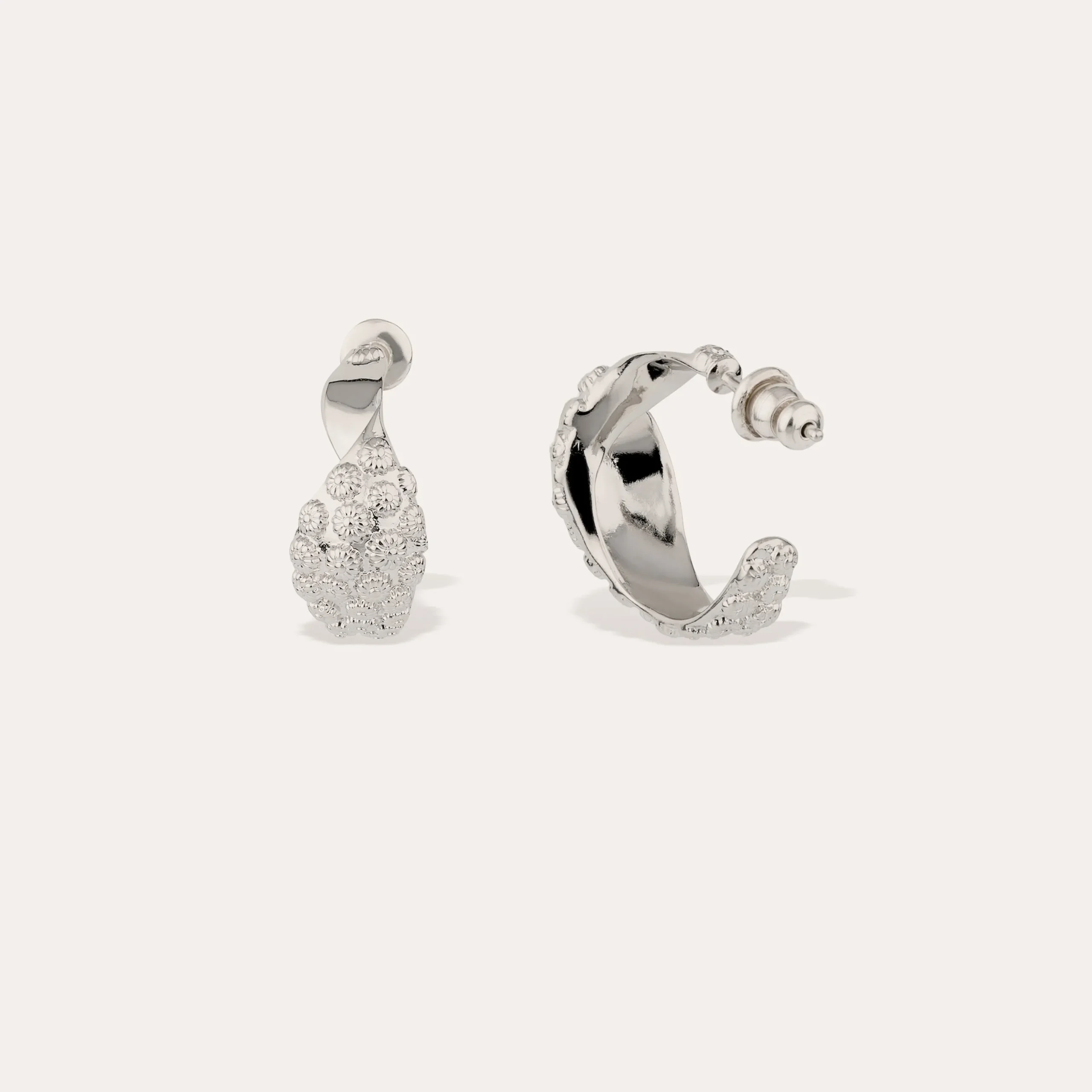 Boucles d'oreilles créoles Almara petit modèle