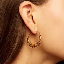 Boucles d'oreilles créoles Aloha mini