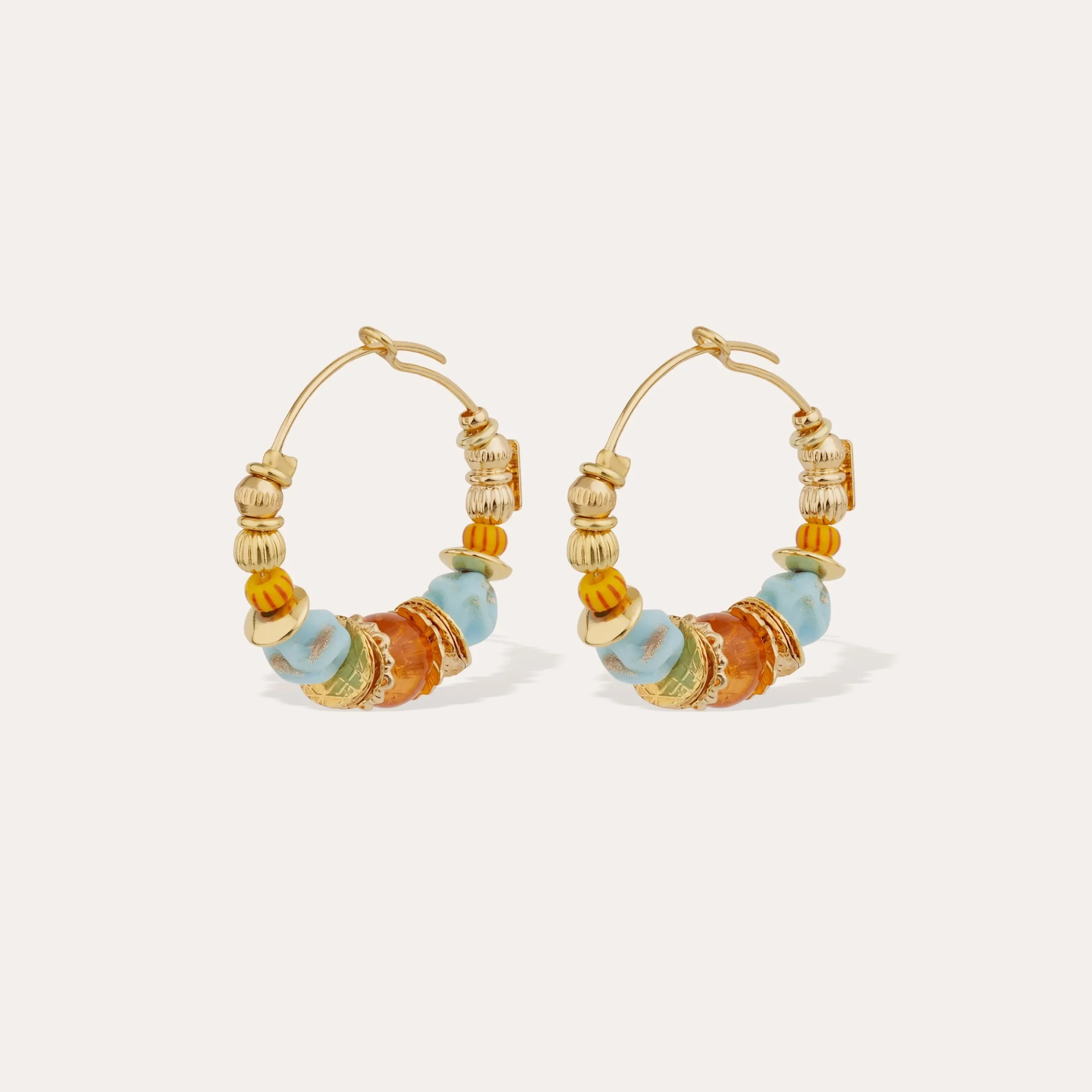 Boucles d'oreilles créoles Aloha mini
