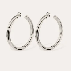 Boucles d'oreilles créoles Atik grand modèle