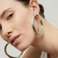 Boucles d'oreilles créoles Atik grand modèle