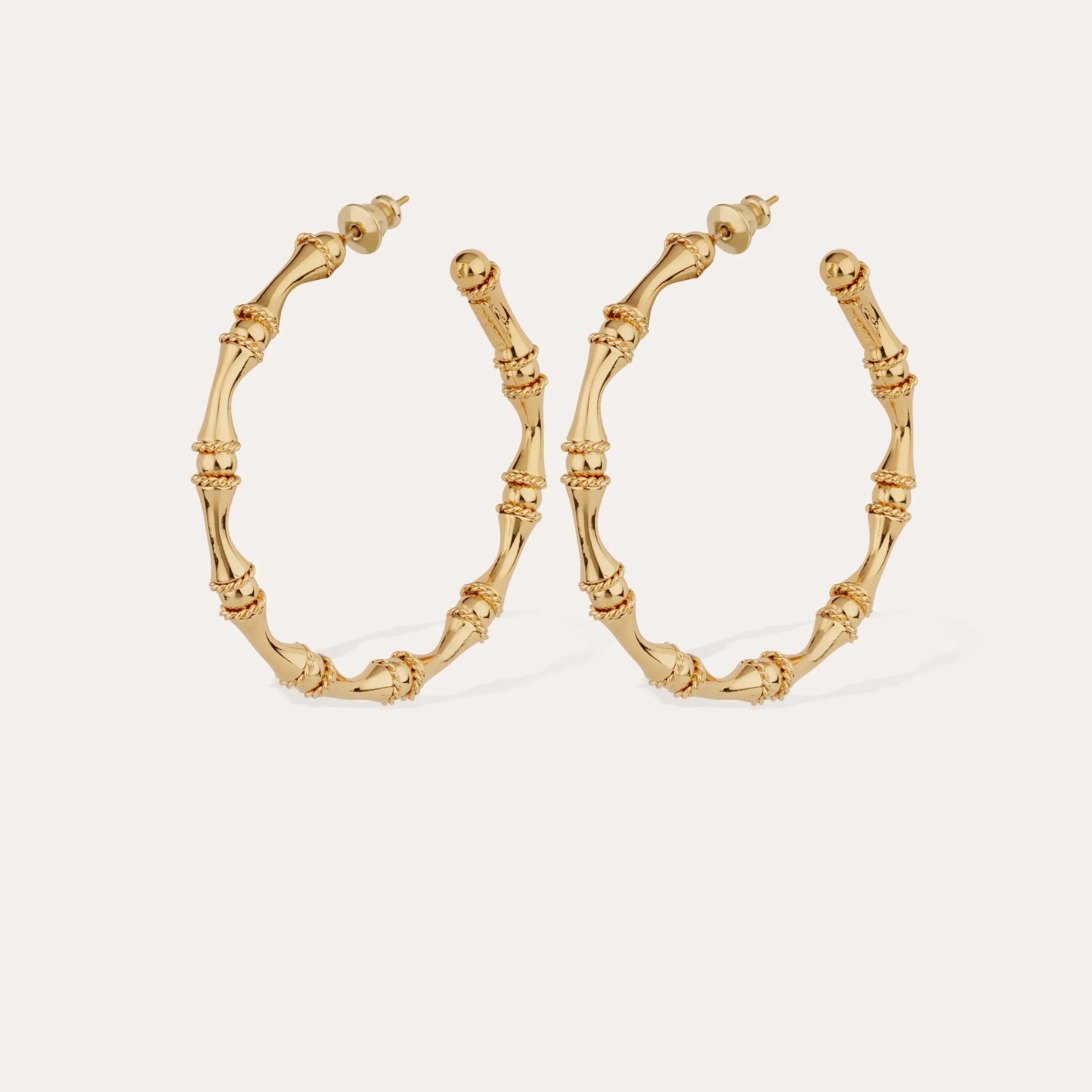 Boucles d'oreilles créoles Bambou