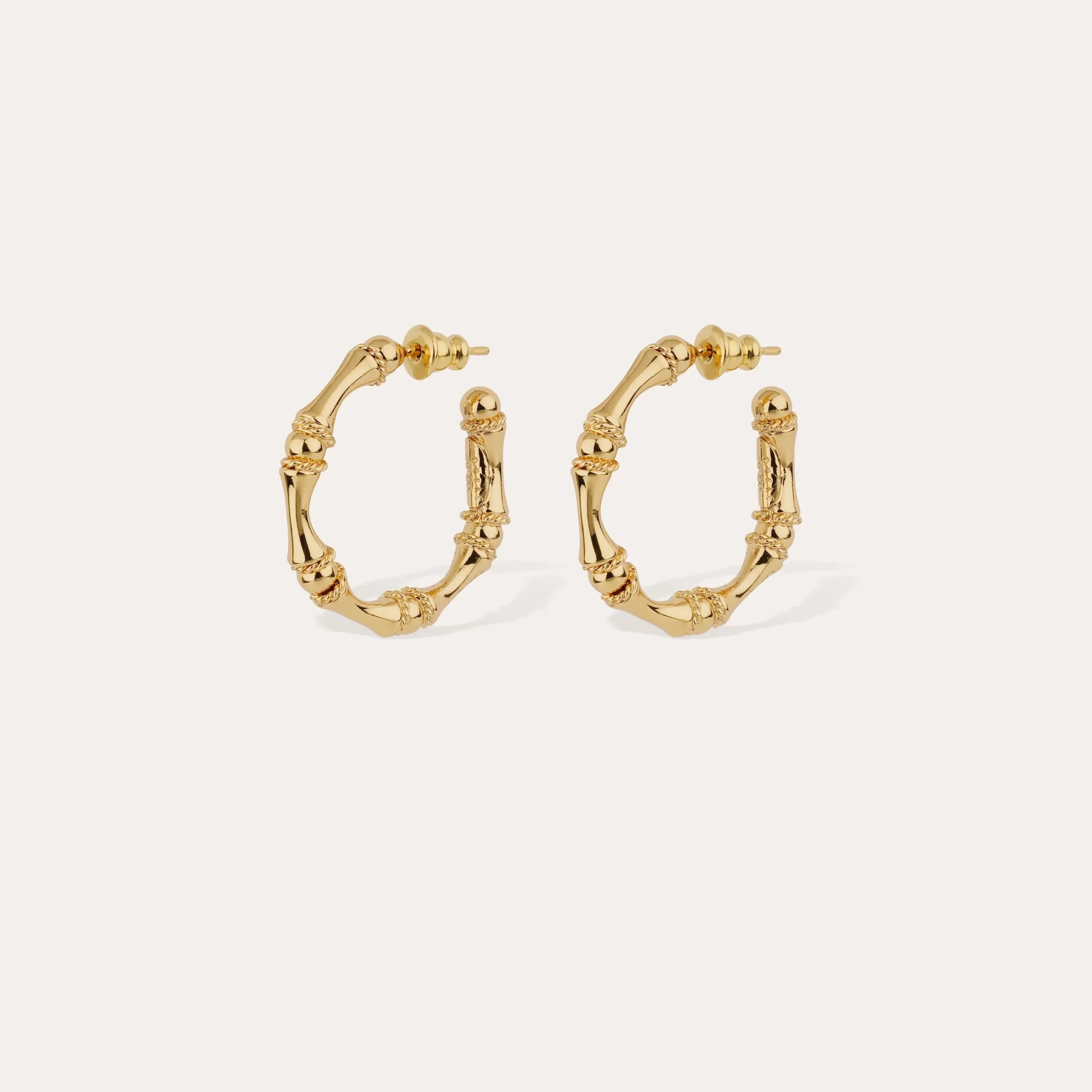Boucles d'oreilles créoles Bambou mini