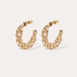 Boucles d'oreilles créoles Fileo petit modèle