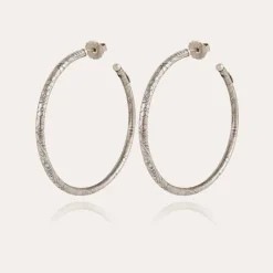 Boucles d'oreilles créoles Maori grand modèle