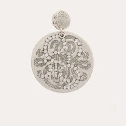 Boucles d'oreilles Diva strass grand modèle