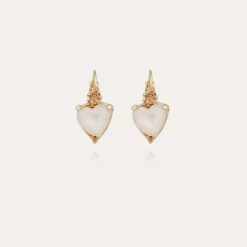 Boucles d'oreilles Donguette nacre - Nacre Blanche