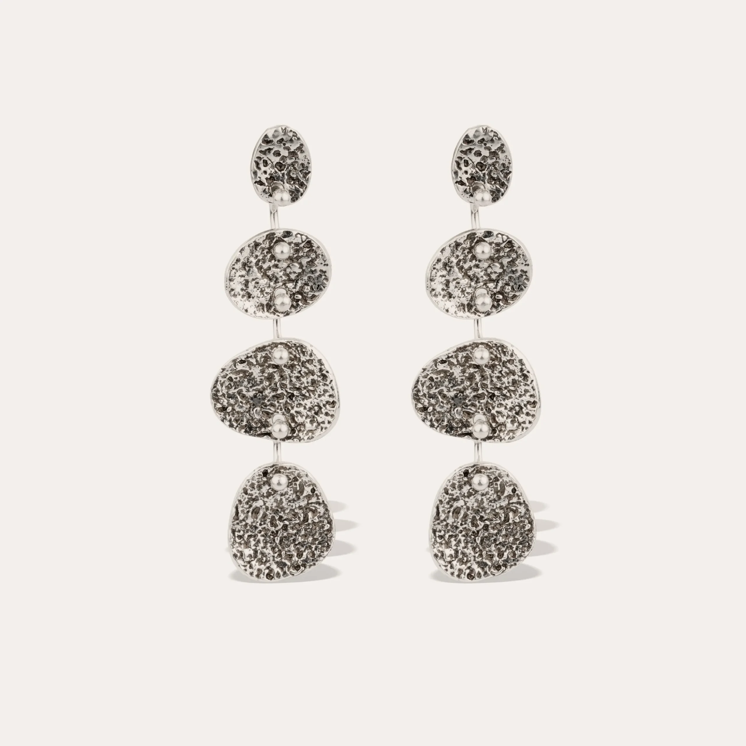 Boucles d'oreilles Eclipse 4 rangs