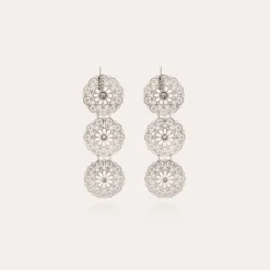 Boucles d'oreilles Flocon Triple mini