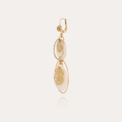 Boucles d'oreilles Idylle petit modèle - Nacre blanche