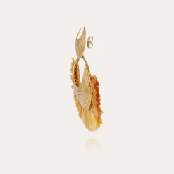 Boucles d'oreilles Luna Wave raphia