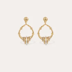 Boucles d'oreilles Maranzana mini bicolore