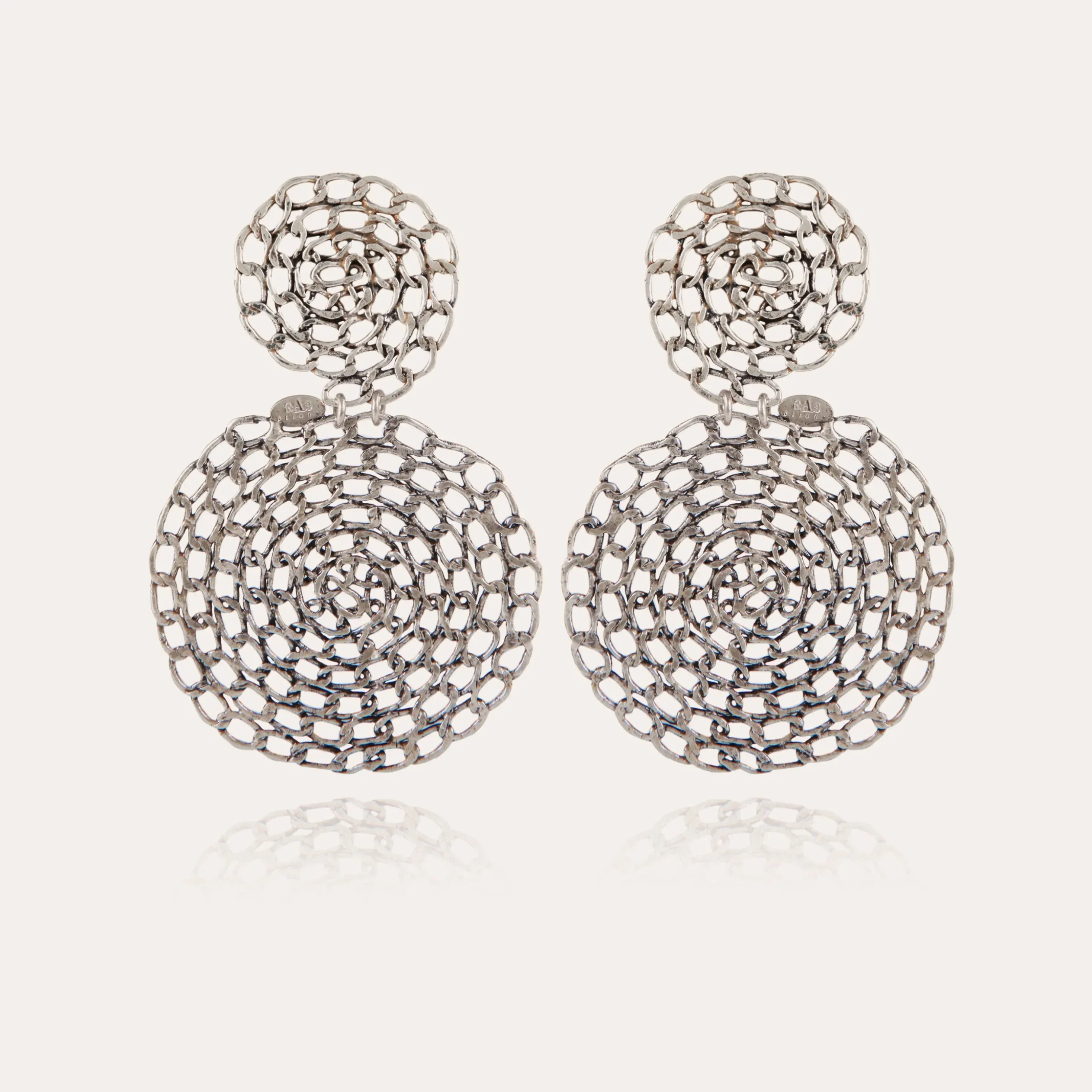 Boucles d'oreilles Onde Gourmette