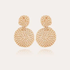 Boucles d'oreilles Onde Gourmette petit modèle