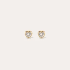 Boucles d'oreilles puce Amore strass