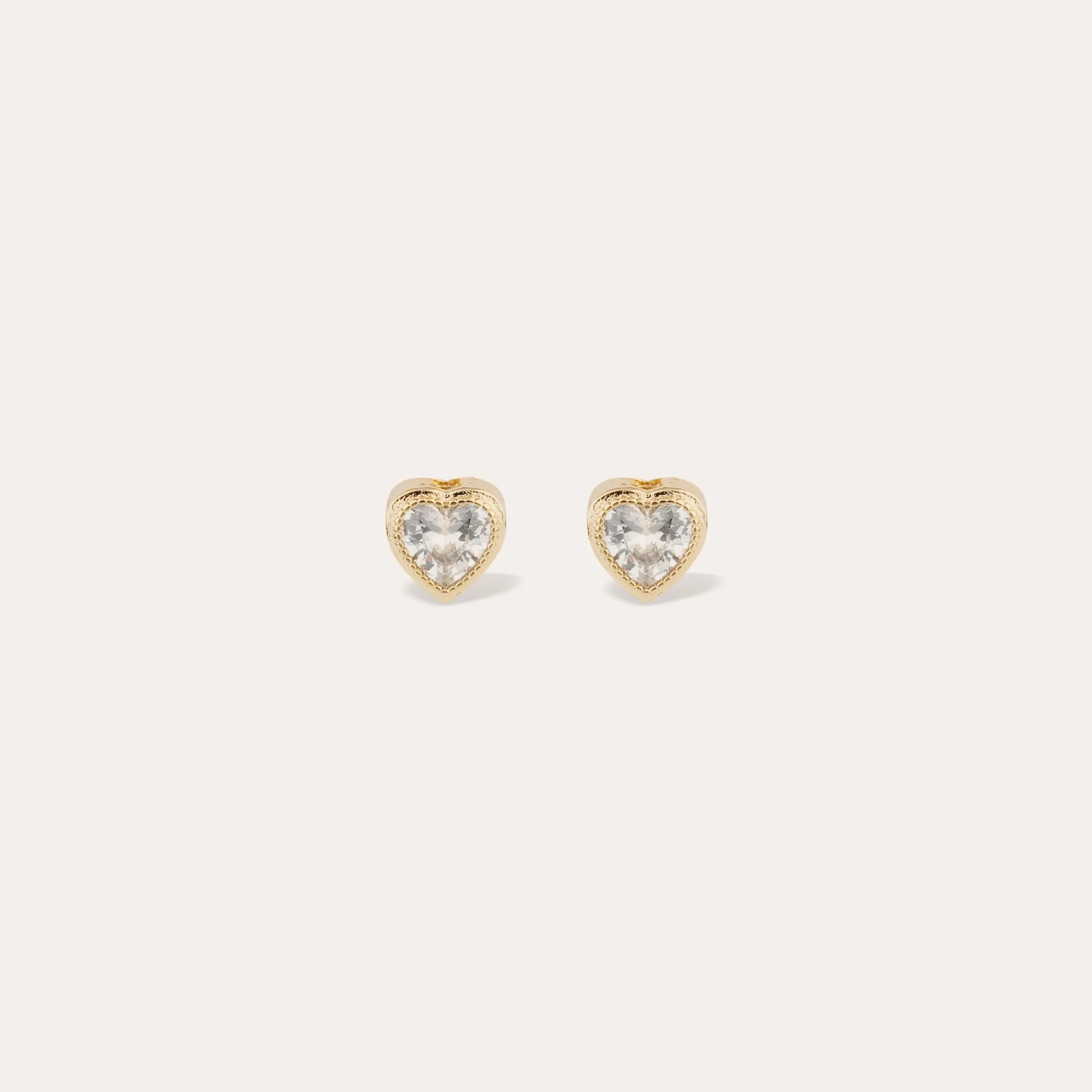 Boucles d'oreilles puce Amore strass