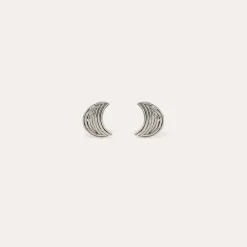 Boucles d'oreilles puces Luna Wave petit modèle