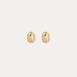 Boucles d'oreilles puces Scaramouche - Zircone