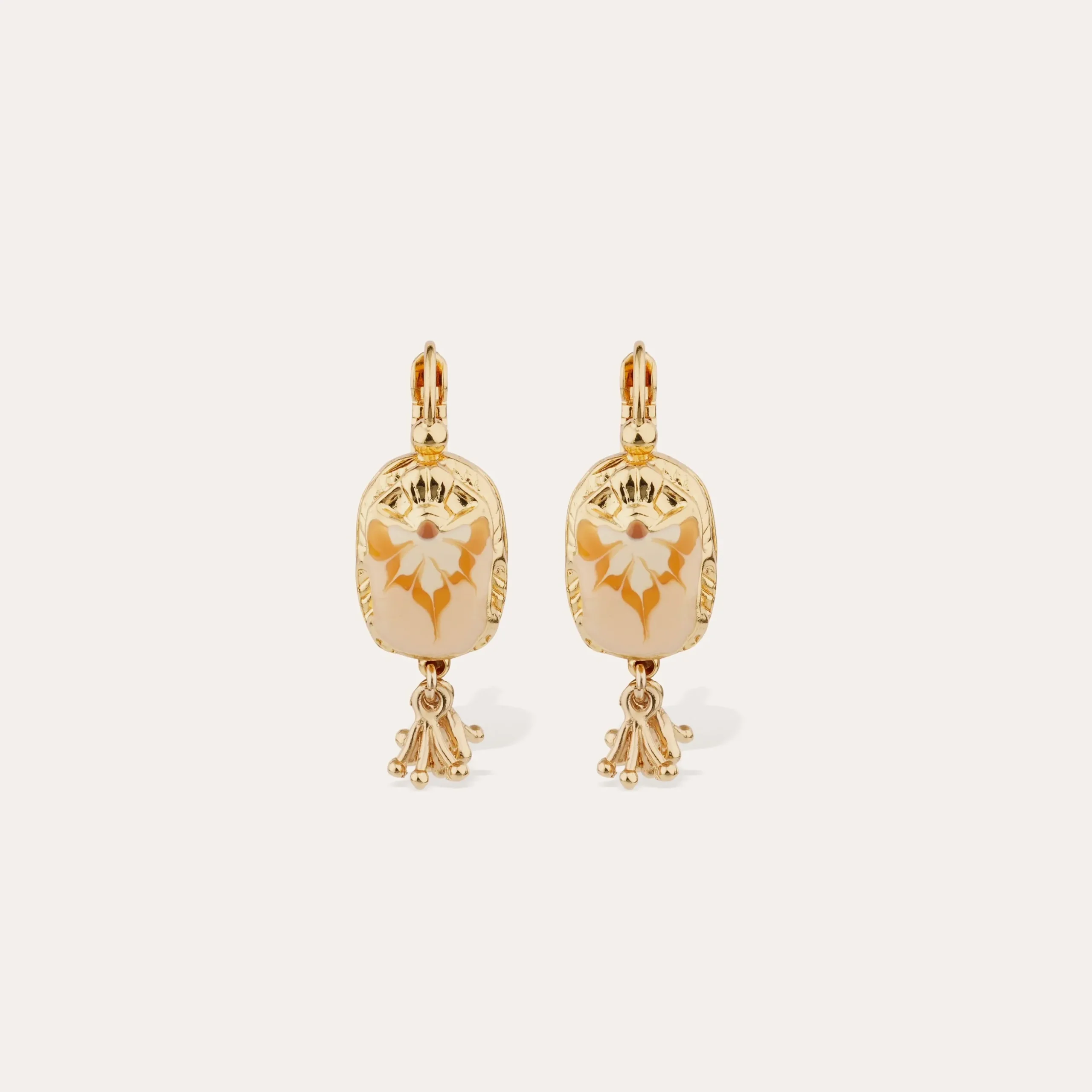 Boucles d'oreilles Scaramouche émail