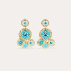 Boucles d'oreilles Sequin deux rangs