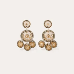 Boucles d'oreilles Sequin deux rangs