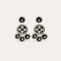 Boucles d'oreilles Sequin deux rangs