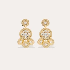 Boucles d'oreilles Sequin deux rangs