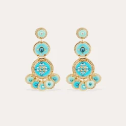 Boucles d'oreilles Sequin triple