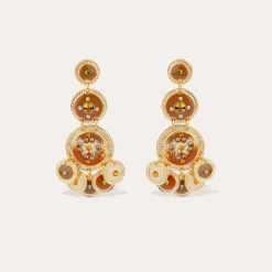 Boucles d'oreilles Sequin trois rangs