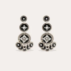 Boucles d'oreilles Sequin trois rangs