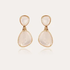 Boucles d'oreilles Silia - Nacre blanche