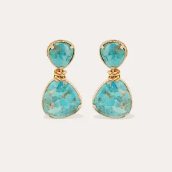 Boucles d'oreilles Silia - Turquoise