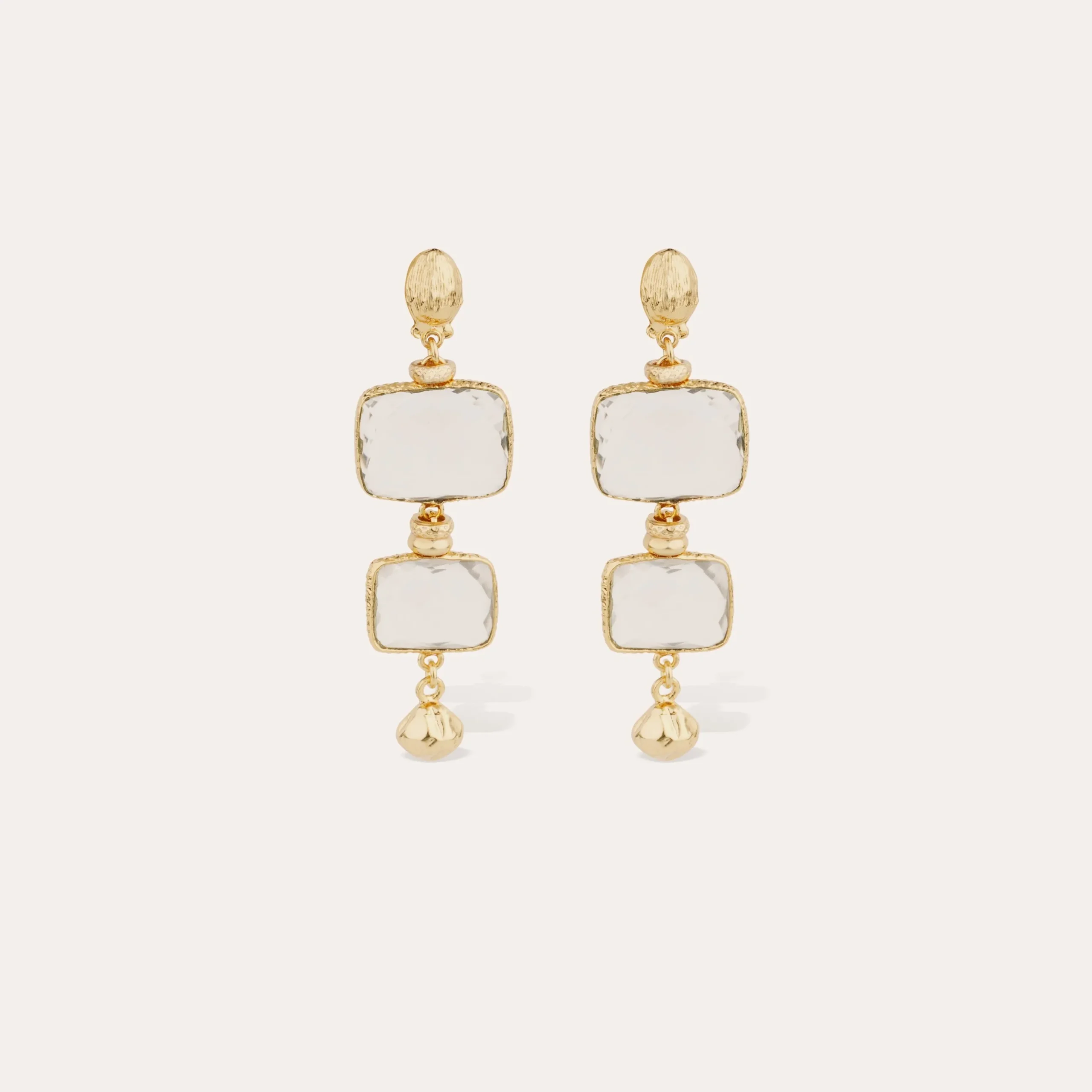 Boucles d'oreilles Silène petit modèle - Cristal