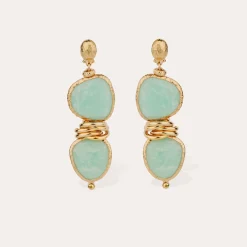 Boucles d'oreilles Sirena - Amazonite