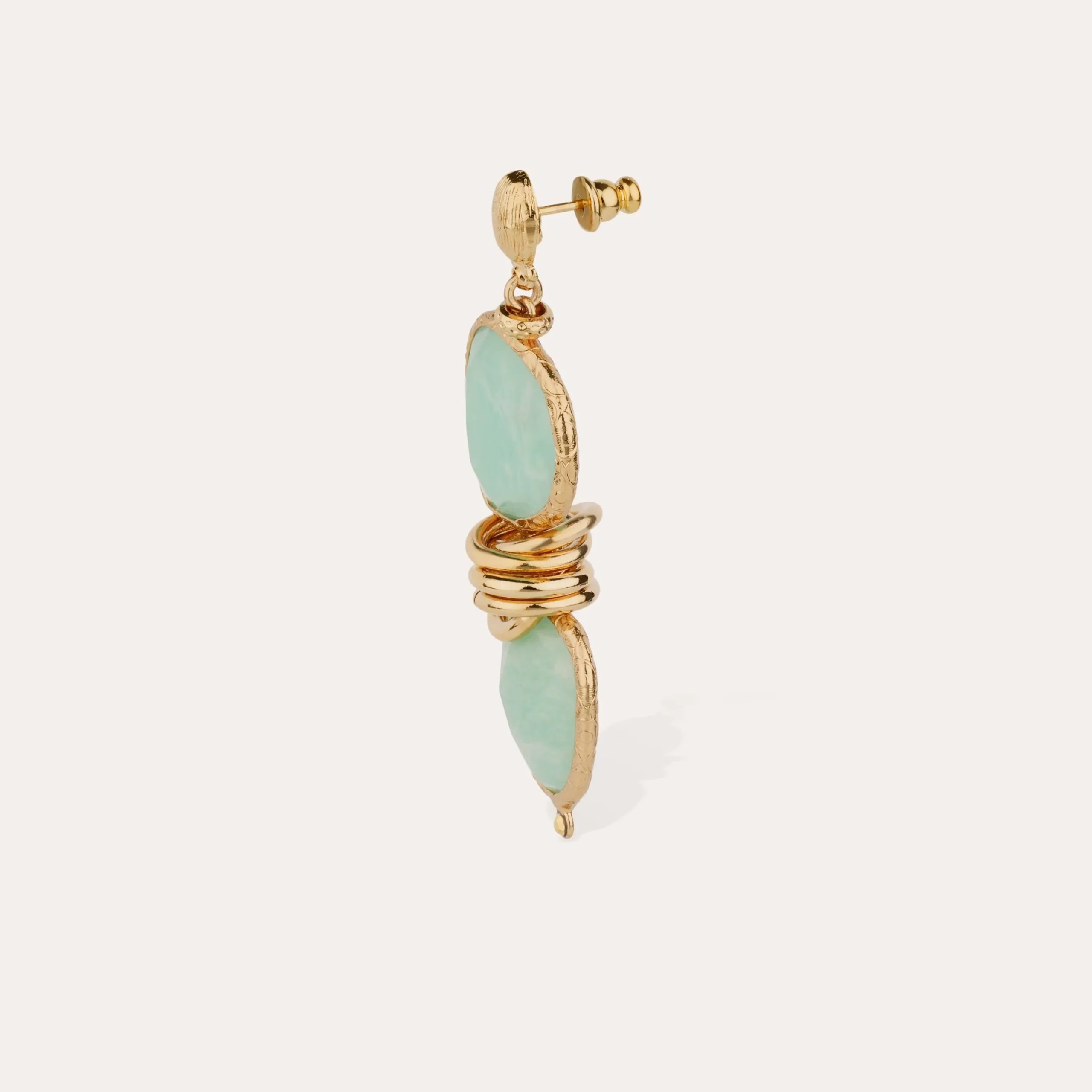Boucles d'oreilles Sirena - Amazonite