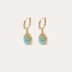 Boucles d'oreilles Tao Scaramouche - Turquoise