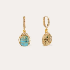 Boucles d'oreilles Tao Scaramouche - Turquoise