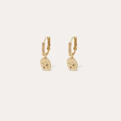 Boucles d'oreilles Tao Trèfle émail