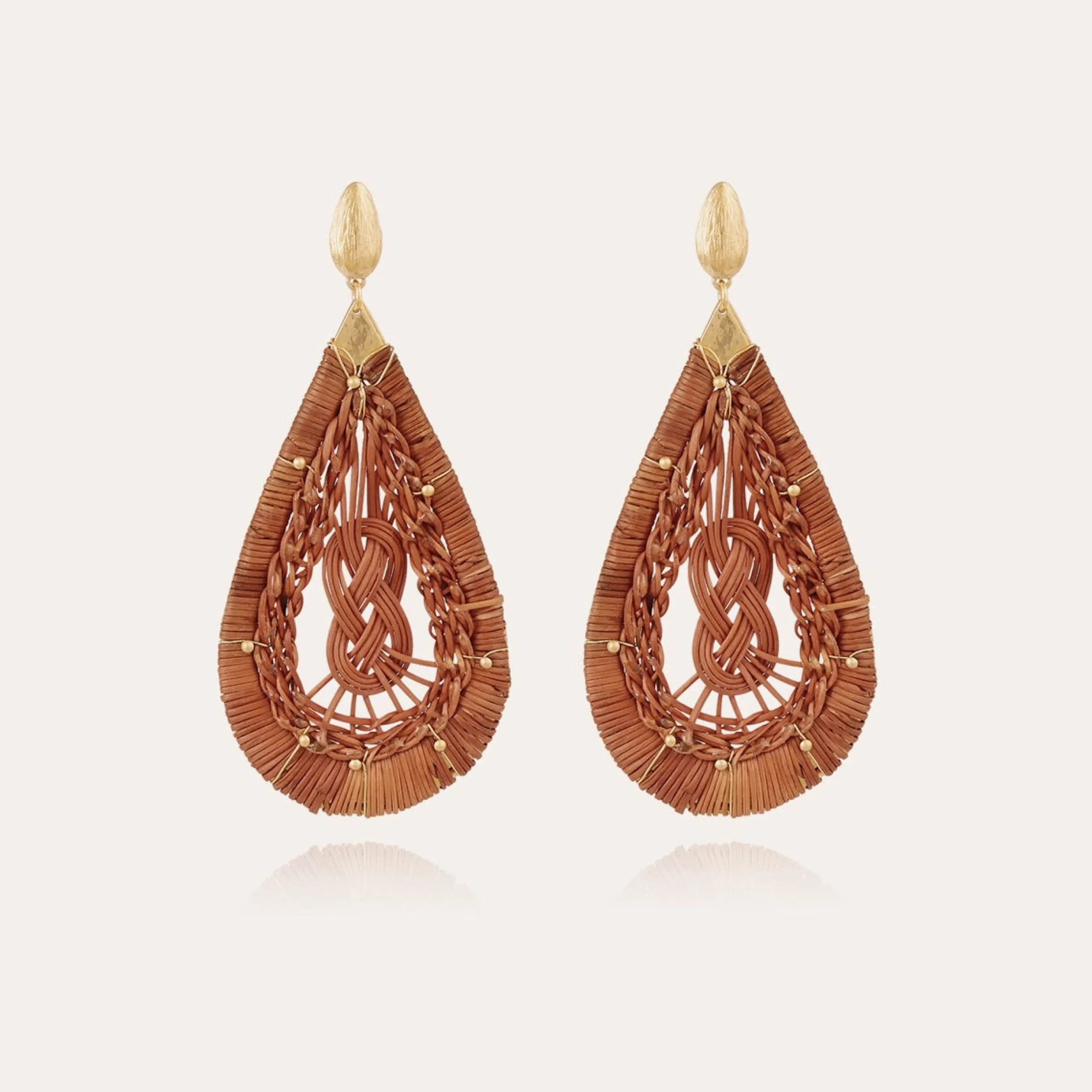 Boucles d'oreilles Tojo grand modèles - Osier