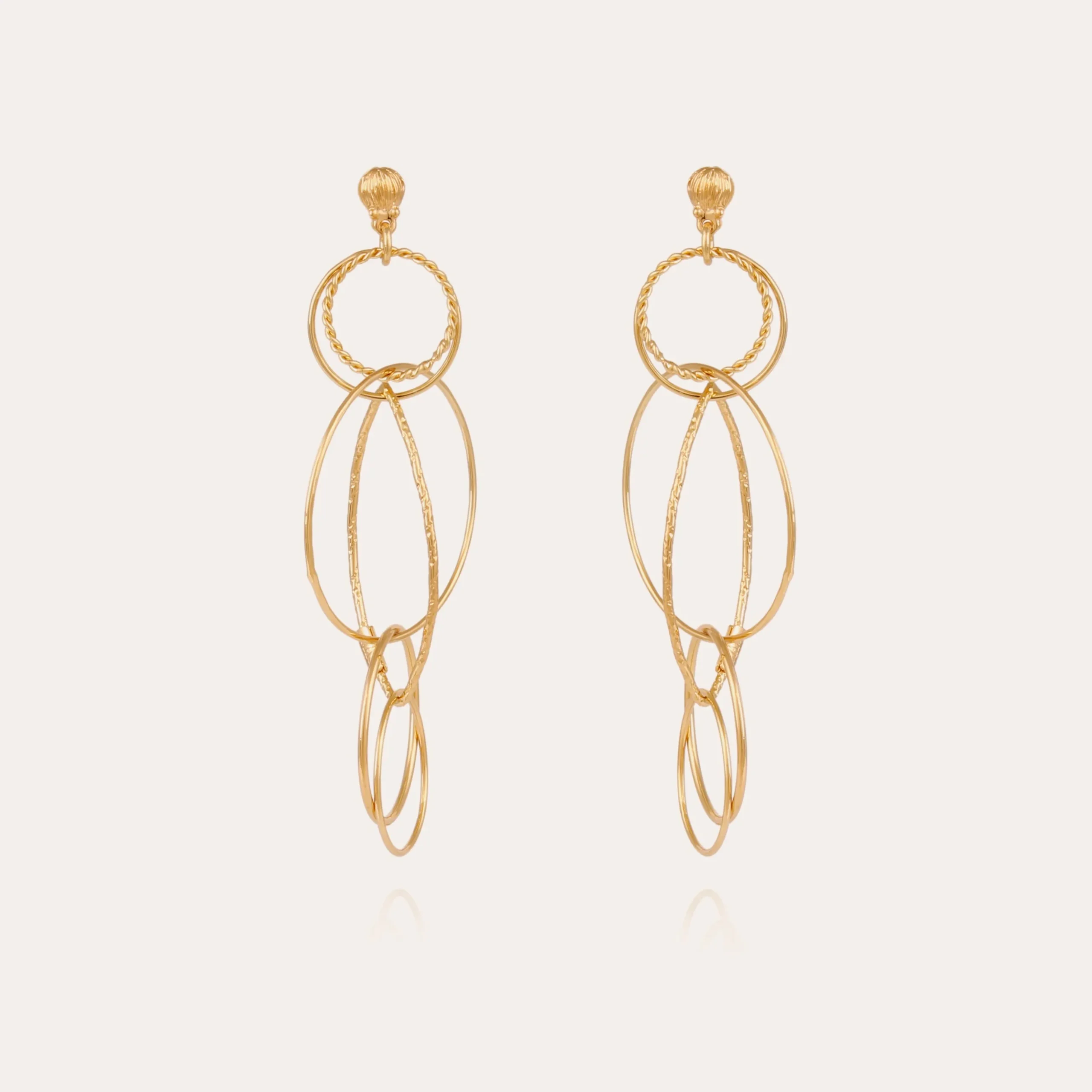 Boucles d'oreilles Torsade Multi petit modèle