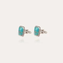 Boutons de manchette Totems - Turquoise
