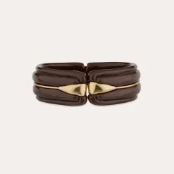 Bracelet Ecume acetate - Marron