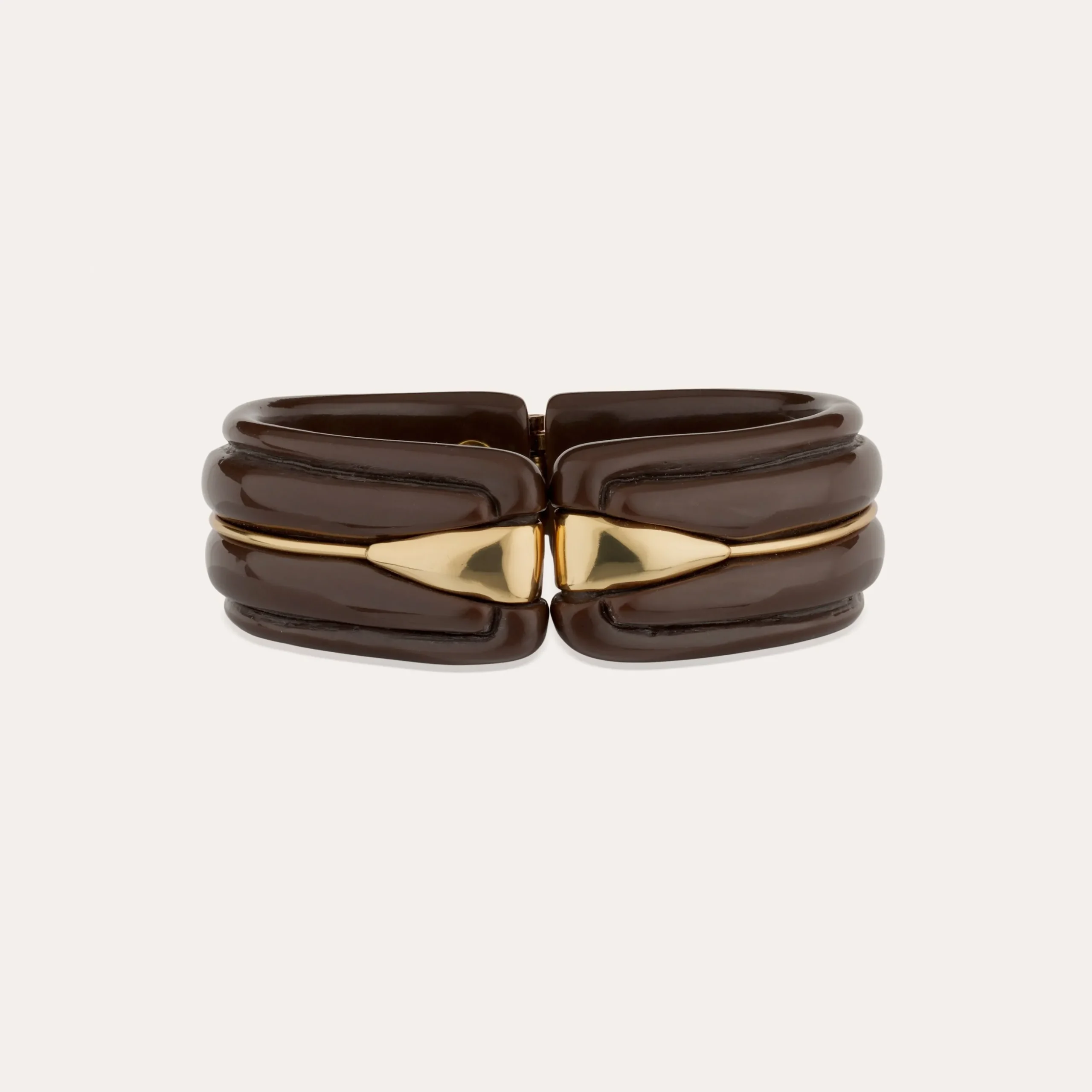 Bracelet Ecume acetate - Marron