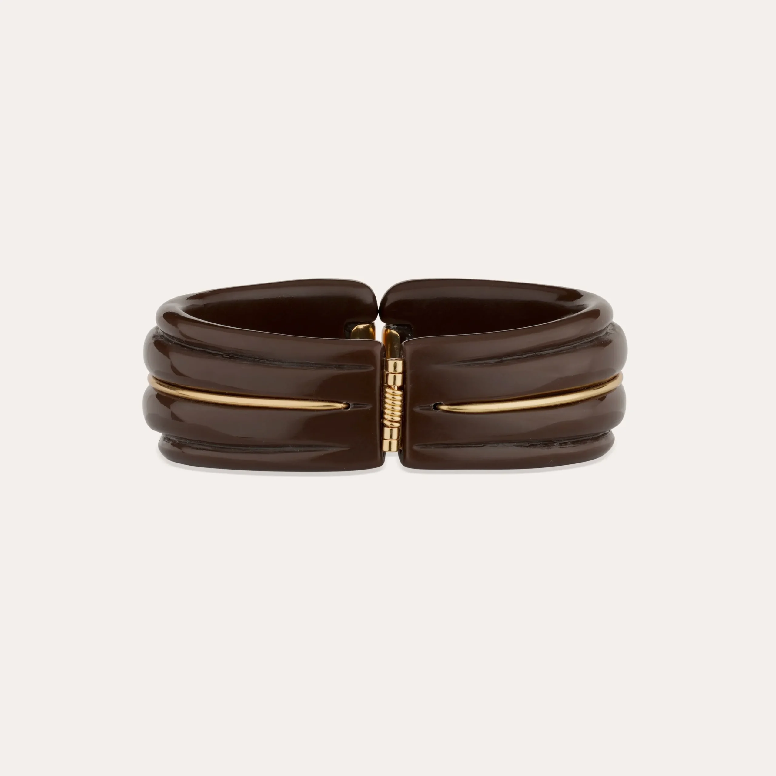 Bracelet Ecume acetate - Marron