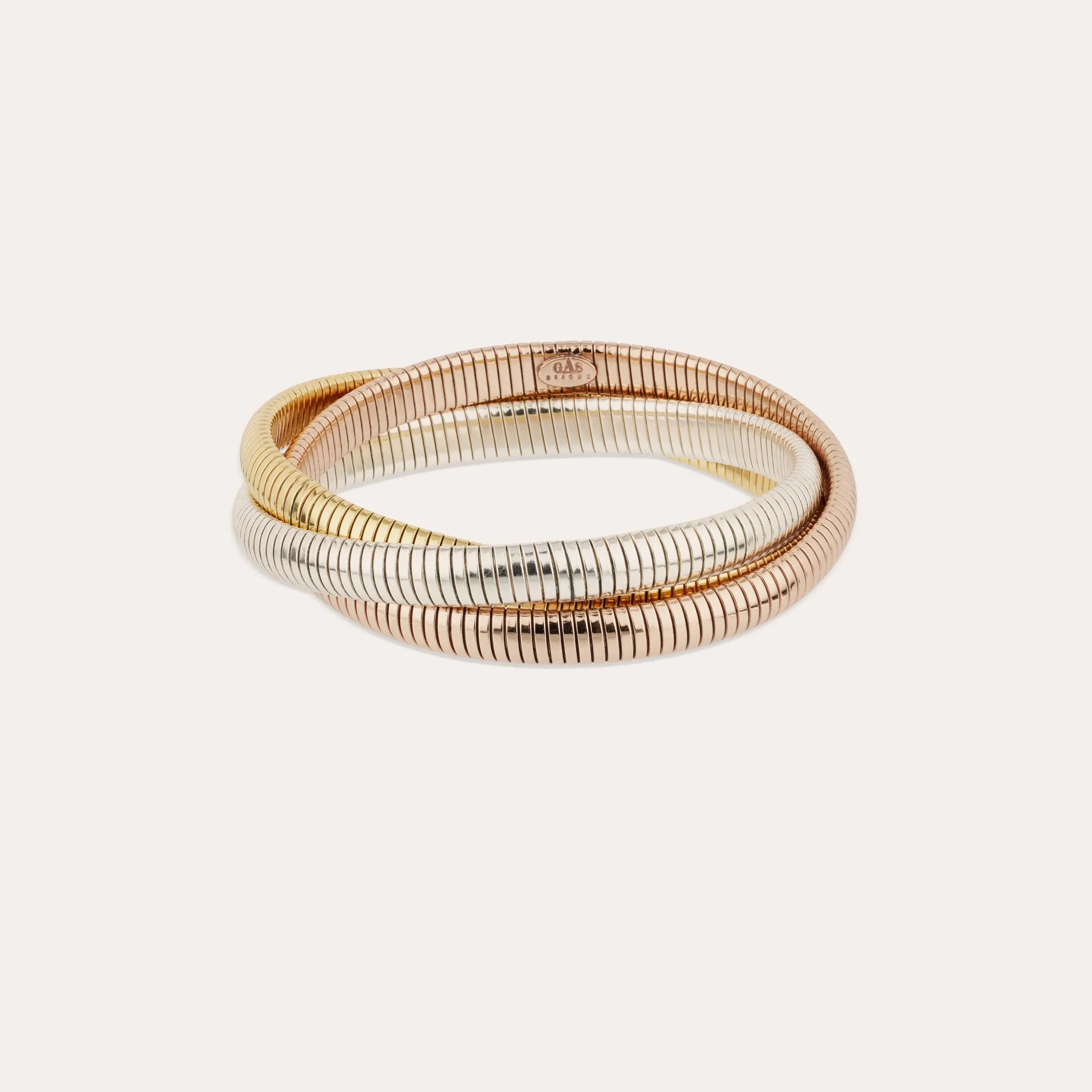 Bracelet Infinity trois rangs petit modèle bicolore