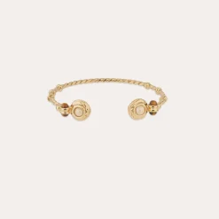 Bracelet jonc Amarante torsade - Nacre Blanche & Oeil de tigre